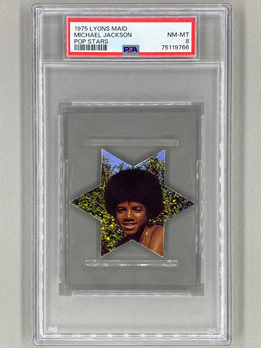 1975 Lyons Maid Michael Jackson Pop Stars PSA 8  - Pop 14 (Music)