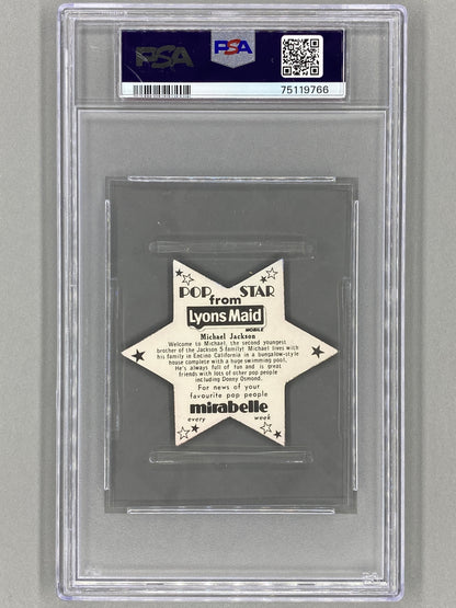 1975 Lyons Maid Michael Jackson Pop Stars PSA 8  - Pop 14 (Music)