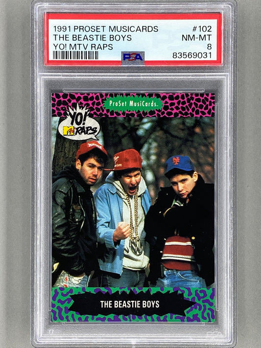 1991 Proset Musicards #102 The Beastie Boys Yo! MTV Raps PSA 8 Pop 21 (Music)