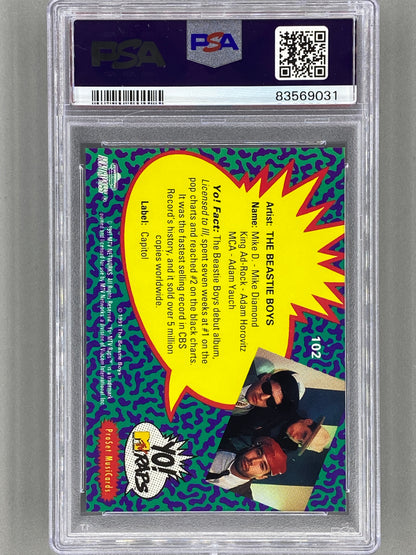 1991 Proset Musicards #102 The Beastie Boys Yo! MTV Raps PSA 8 Pop 31 (Music)