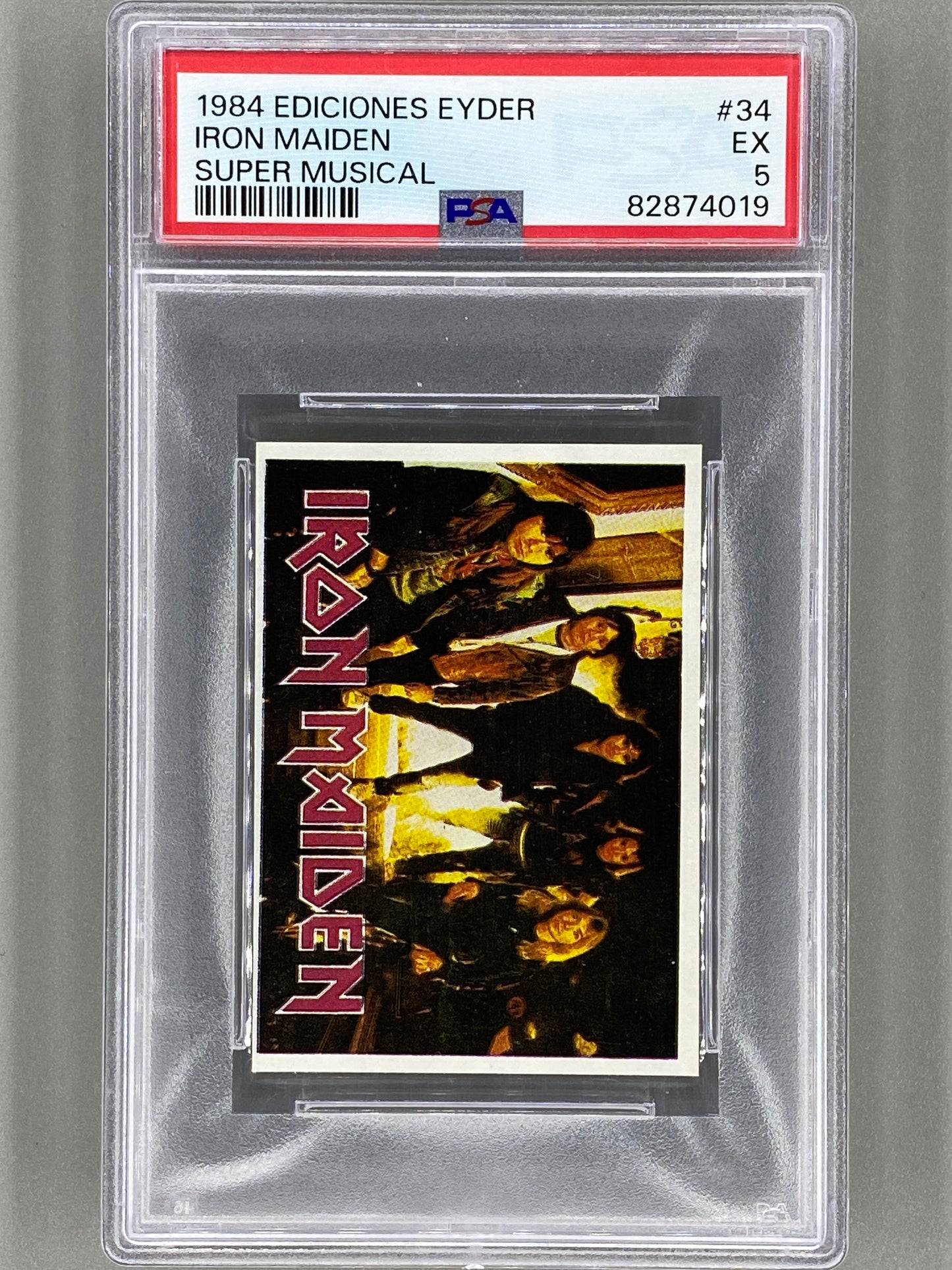 1984 Ediciones Eyder #34 Iron Maiden Super Musical PSA 5 Pop 1 (Music)