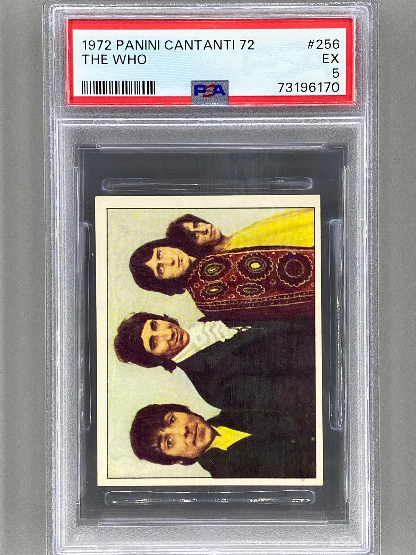 1972 Panini #256 The Who Cantanti 72 PSA 5 - Pop 1 (Music)