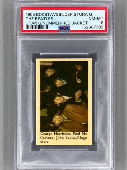 1965 Bokstavsbilder Stora G The Beatles Utan G/Nummer PSA 8 Pop 2 (Music)