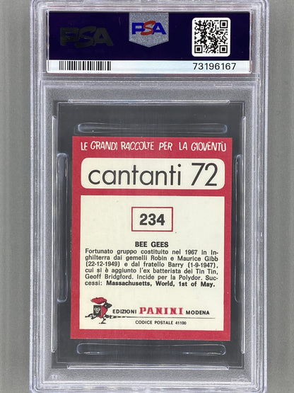 1972 Panini #234 Bee Gees Cantanti 72 PSA 7 - Pop 4 (Music)
