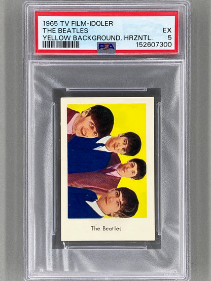 1965 TV Film-Idoler The Beatles Yellow Bgd Horizontal PSA 5 Pop 3 (Music)