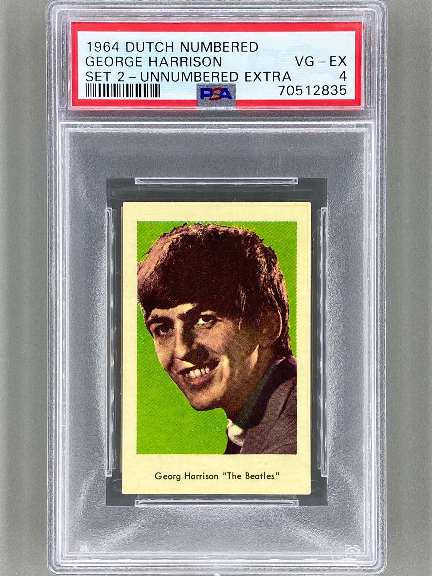 1964 Dutch Numbered George Harrison Set 2 Unnumbered Extra PSA 4 Pop 1 (Music)