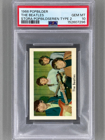 1966 Popbilder The Beatles Stora Popbildserien Type 2 PSA 10 Pop 1 (Music)