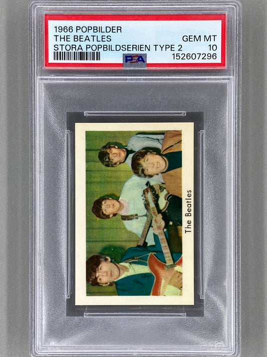 1966 Popbilder The Beatles Stora Popbildserien Type 2 PSA 10 Pop 1 (Music)