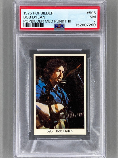 1975 Popbilder #595 Bob Dylan Med Punkt III PSA 7 Pop 4 (Music)