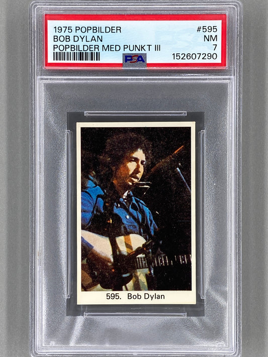 1975 Popbilder #595 Bob Dylan Med Punkt III PSA 7 Pop 4 (Music)