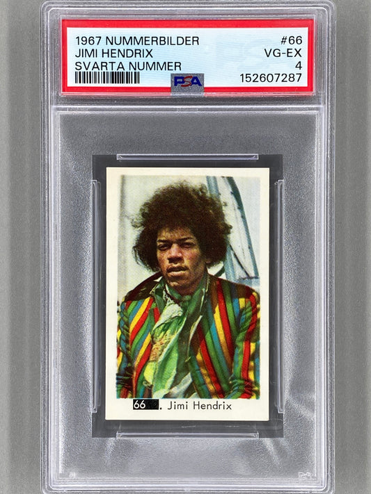 1967 Nummerbilder #66 Jimi Hendrix Svarta Nummer PSA 4 Pop 15 (Music)