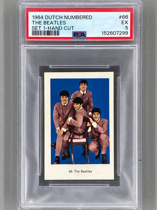 1964 Dutch Numbered #66 The Beatles Set 1 Hand Cut PSA 5 Pop 1 (Music)