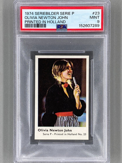 1974 Seriebilder Serie P #23 Olivia Newton John (Printed in Holland) PSA 9 Pop 1 (Music)