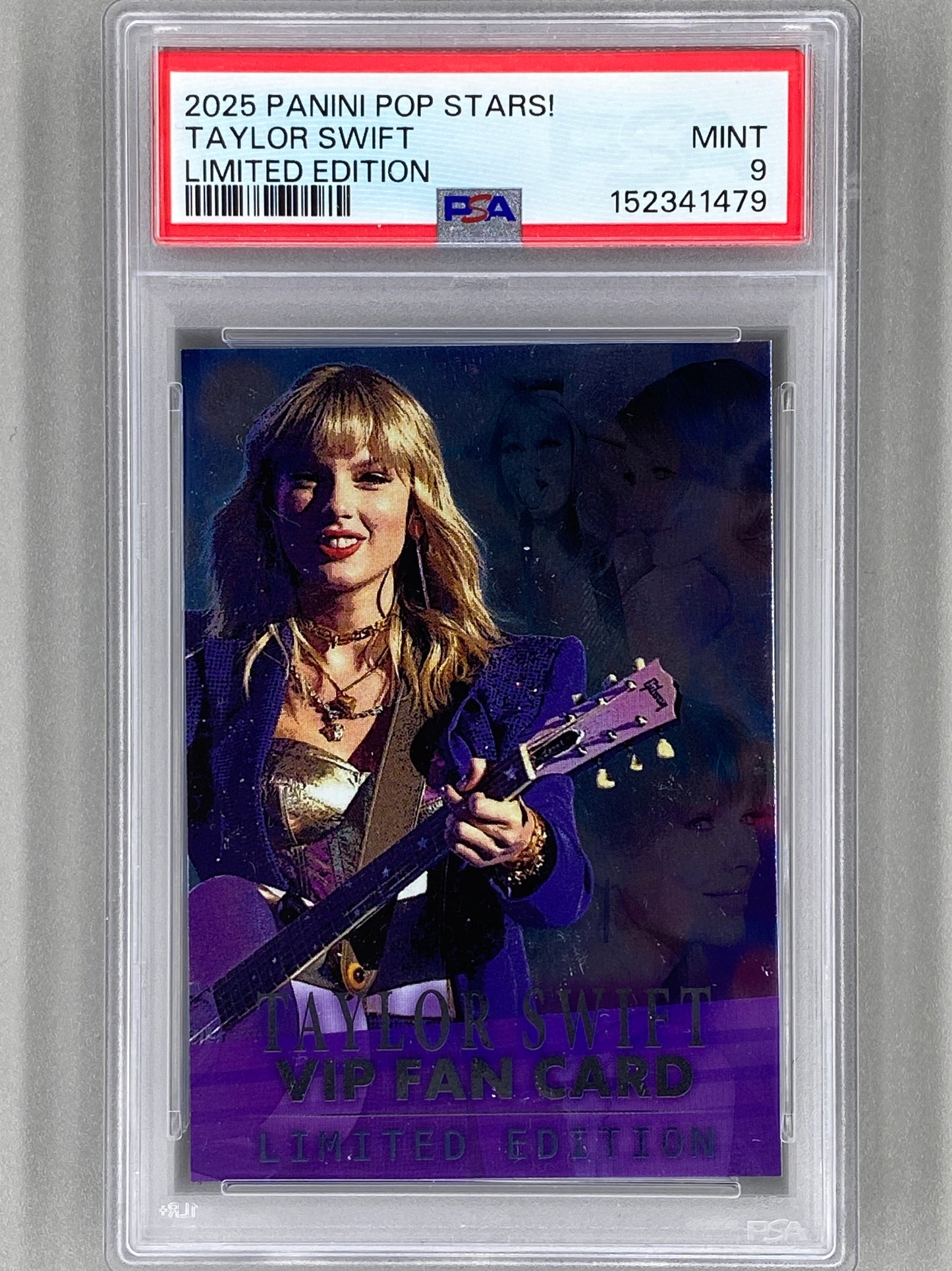 2025 Panini Pop Stars Taylor Swift VIP Limited Edition (UK) PSA 9 Pop 10 (Music)