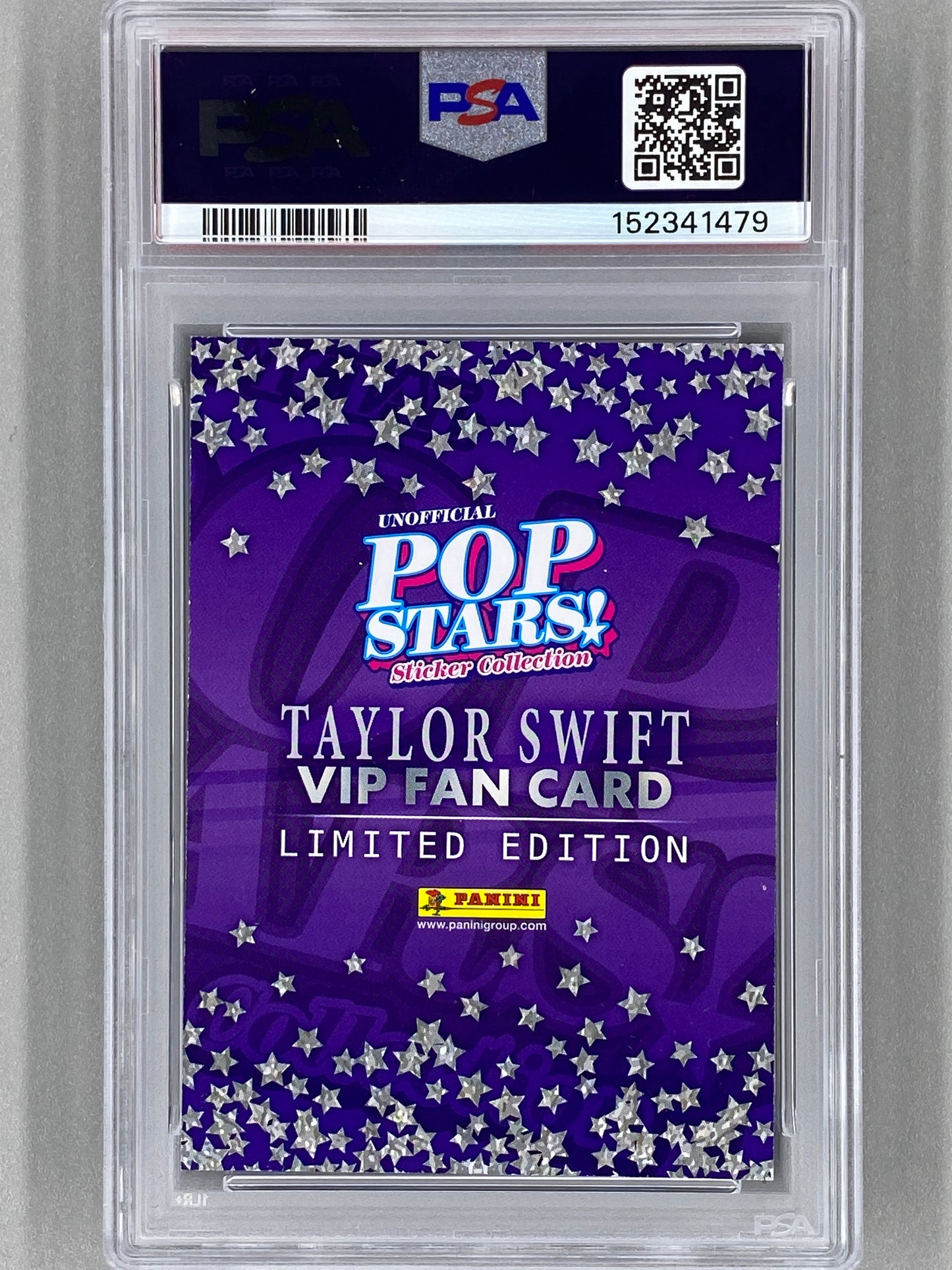 2025 Panini Pop Stars Taylor Swift VIP Limited Edition (UK) PSA 9 Pop 10 (Music)