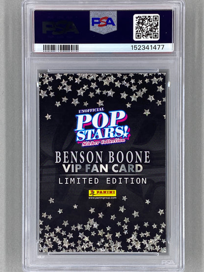2025 Panini Pop Stars Benson Boone VIP Limited Edition (UK) PSA 7 Pop 1 (Music)