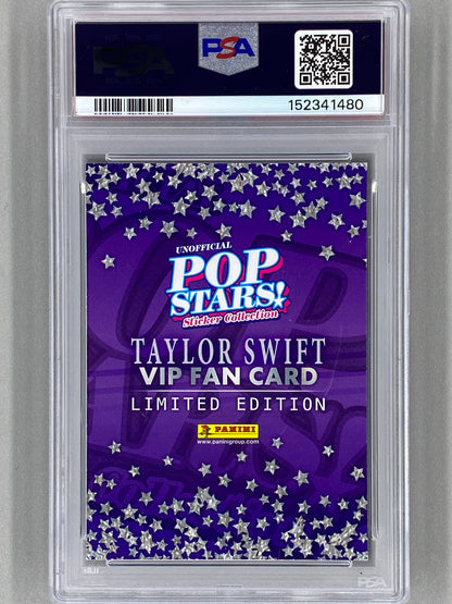 2025 Panini Pop Stars Taylor Swift VIP Limited Edition (UK) PSA 8 Pop 4 (Music)