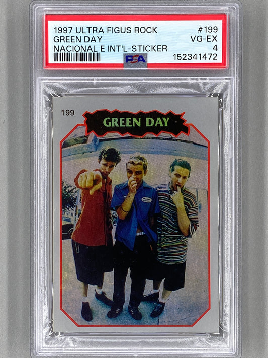 1997 Ultra Figus #199 Green Day Rock Nacional E Intl Sticker PSA 4 Pop 2 (Music)