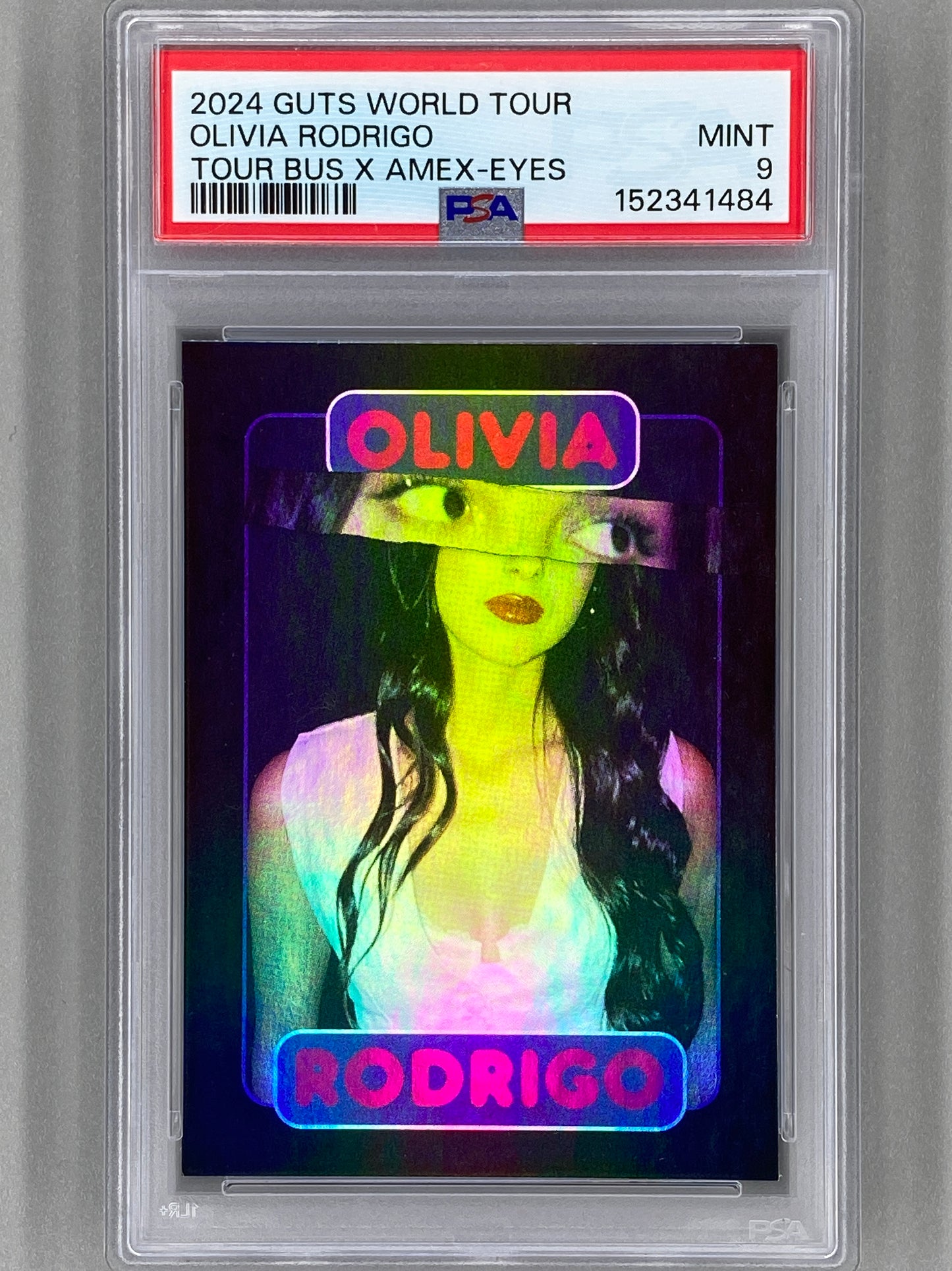 2024 Guts World Tour Olivia Rodrigo Tour Bus X Amex-Eyes PSA 9 Pop 3 (Music)