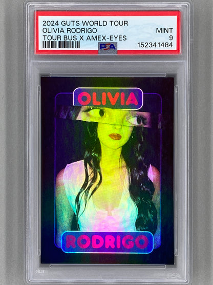 2024 Guts World Tour Olivia Rodrigo Tour Bus X Amex-Eyes PSA 9 Pop 3 (Music)