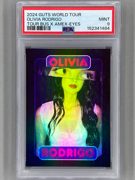 2024 Guts World Tour Olivia Rodrigo Tour Bus X Amex-Eyes PSA 9 Pop 3 (Music)