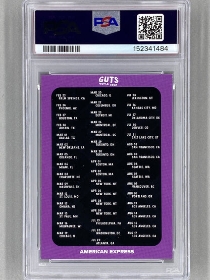 2024 Guts World Tour Olivia Rodrigo Tour Bus X Amex-Eyes PSA 9 Pop 3 (Music)