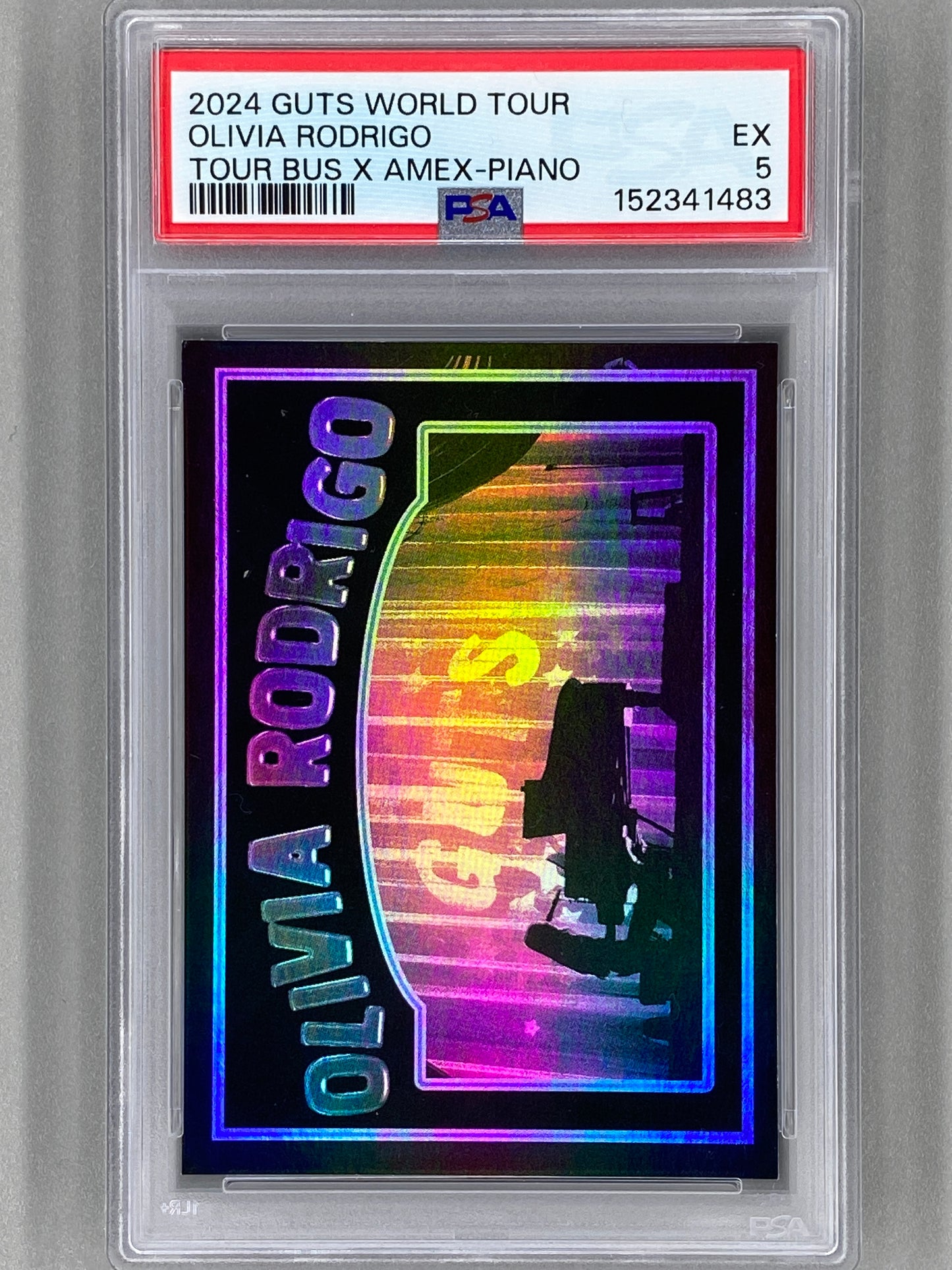 2024 Guts World Tour Olivia Rodrigo Tour Bus X Amex-Piano PSA 5 Pop 3 (Music)