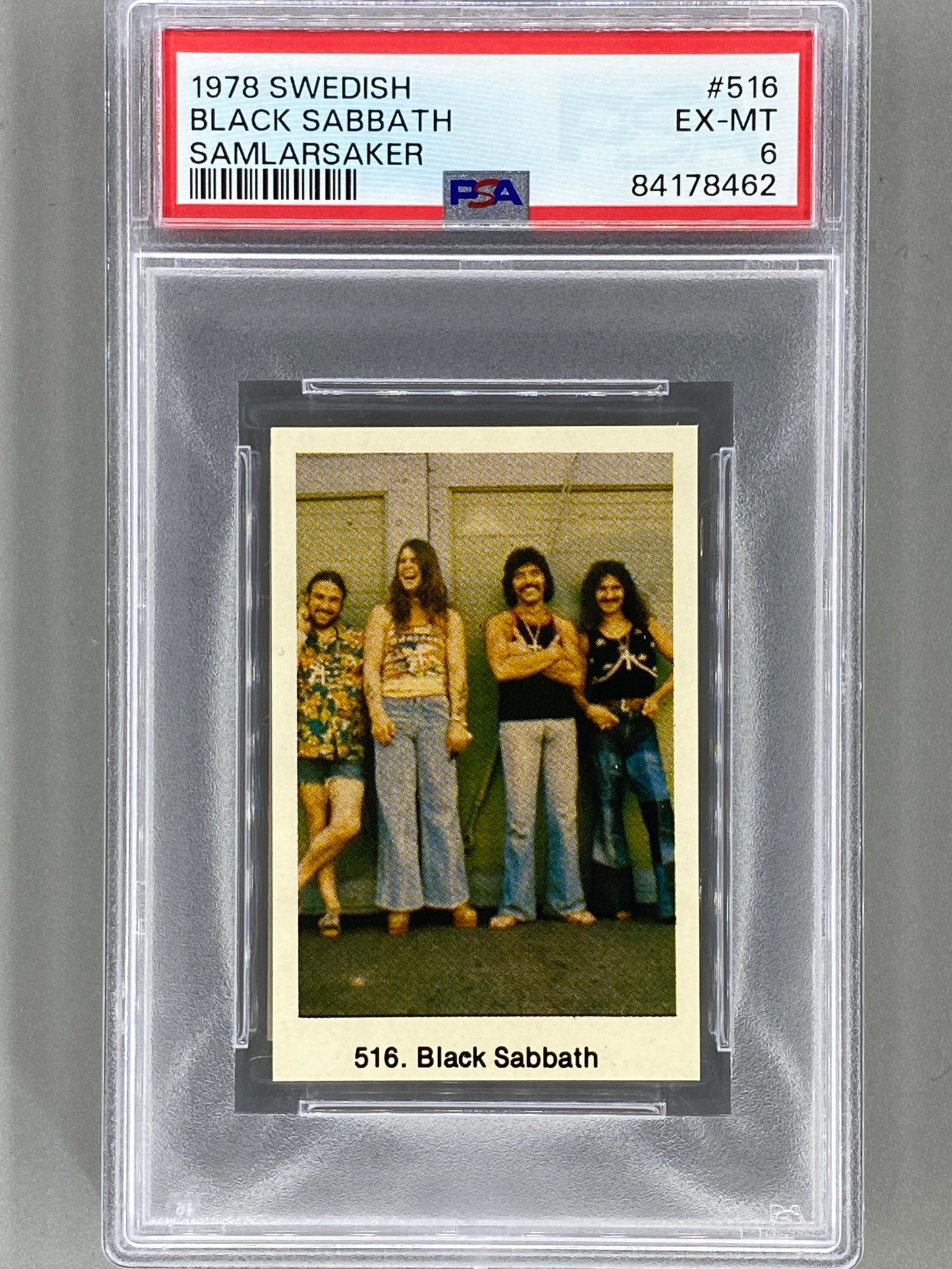 1978 Swedish #516 Black Sabbath Samlarsaker PSA 6 Pop 5 (Music)