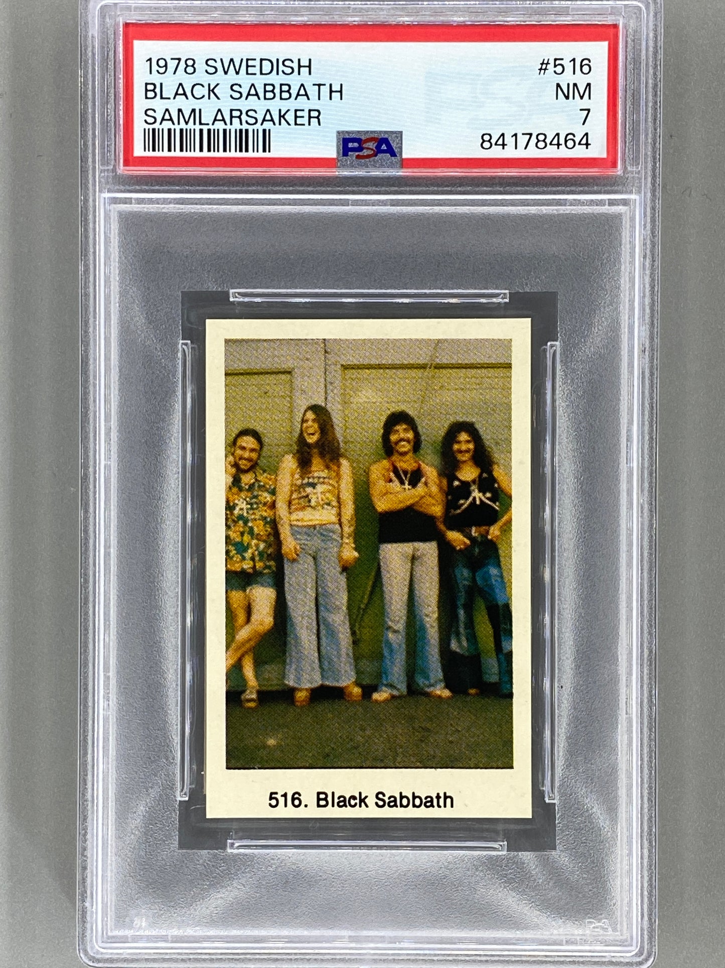 1978 Swedish #516 Black Sabbath Samlarsaker PSA 7 Pop 8 (Music)