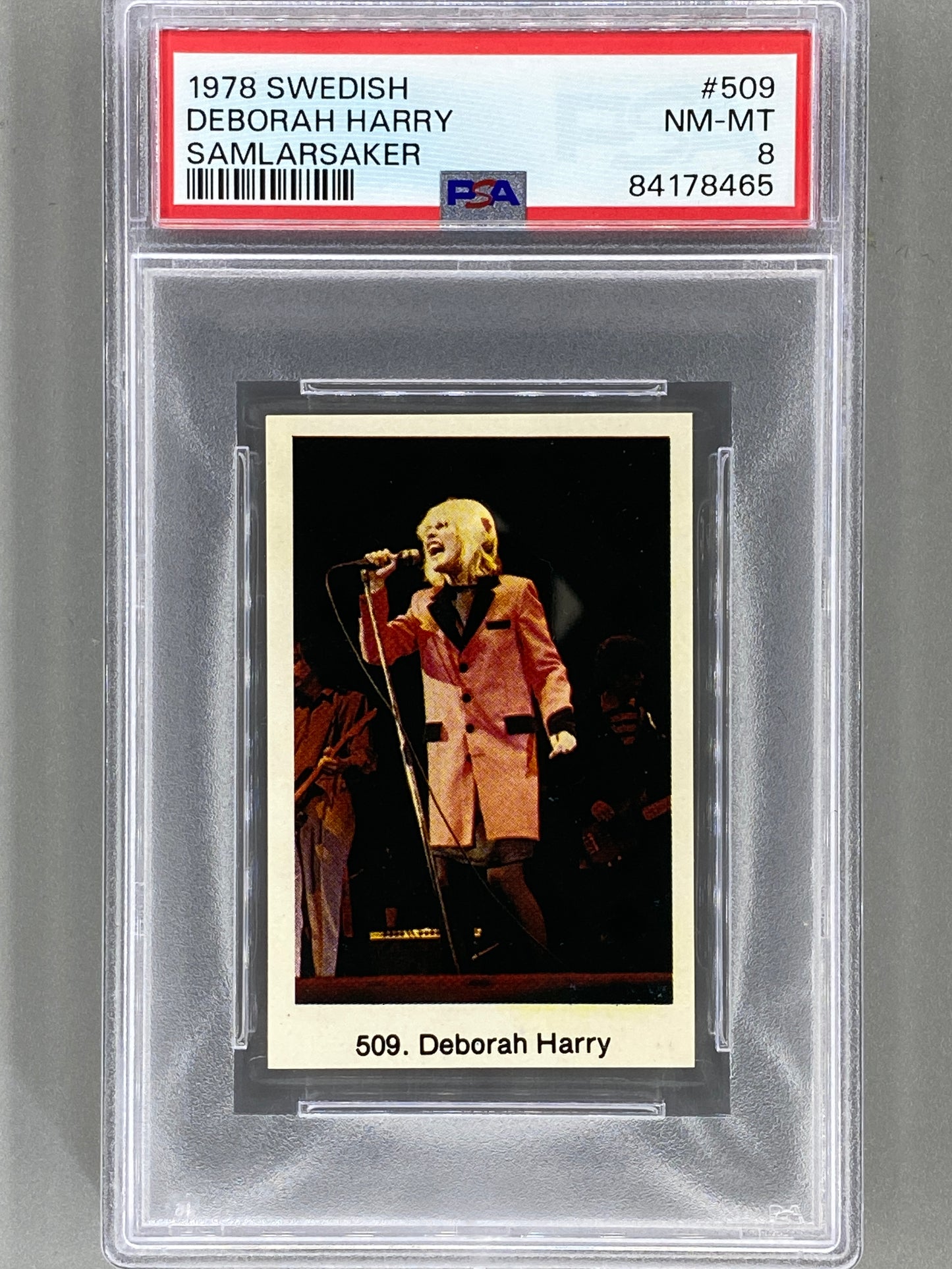 1978 Swedish #509 Deborah Harry Samlarsaker PSA 8 Pop 3 (Music)