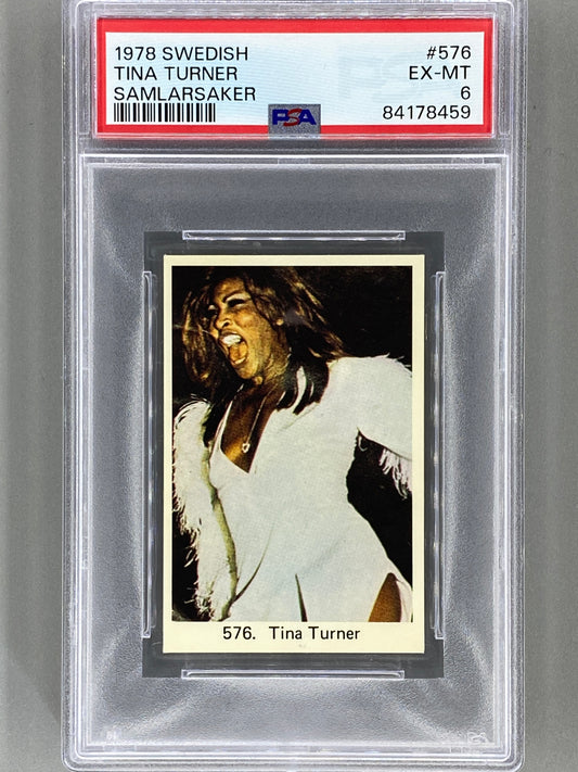 1978 Swedish #576 Tina Turner Samlarsaker PSA 6 Pop 1 (Music)