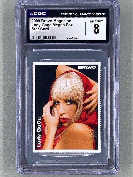 2009 Bravo Lady Gaga / Megan Fox Star Card (Germany) CGC 8 Pop 1 (Music)
