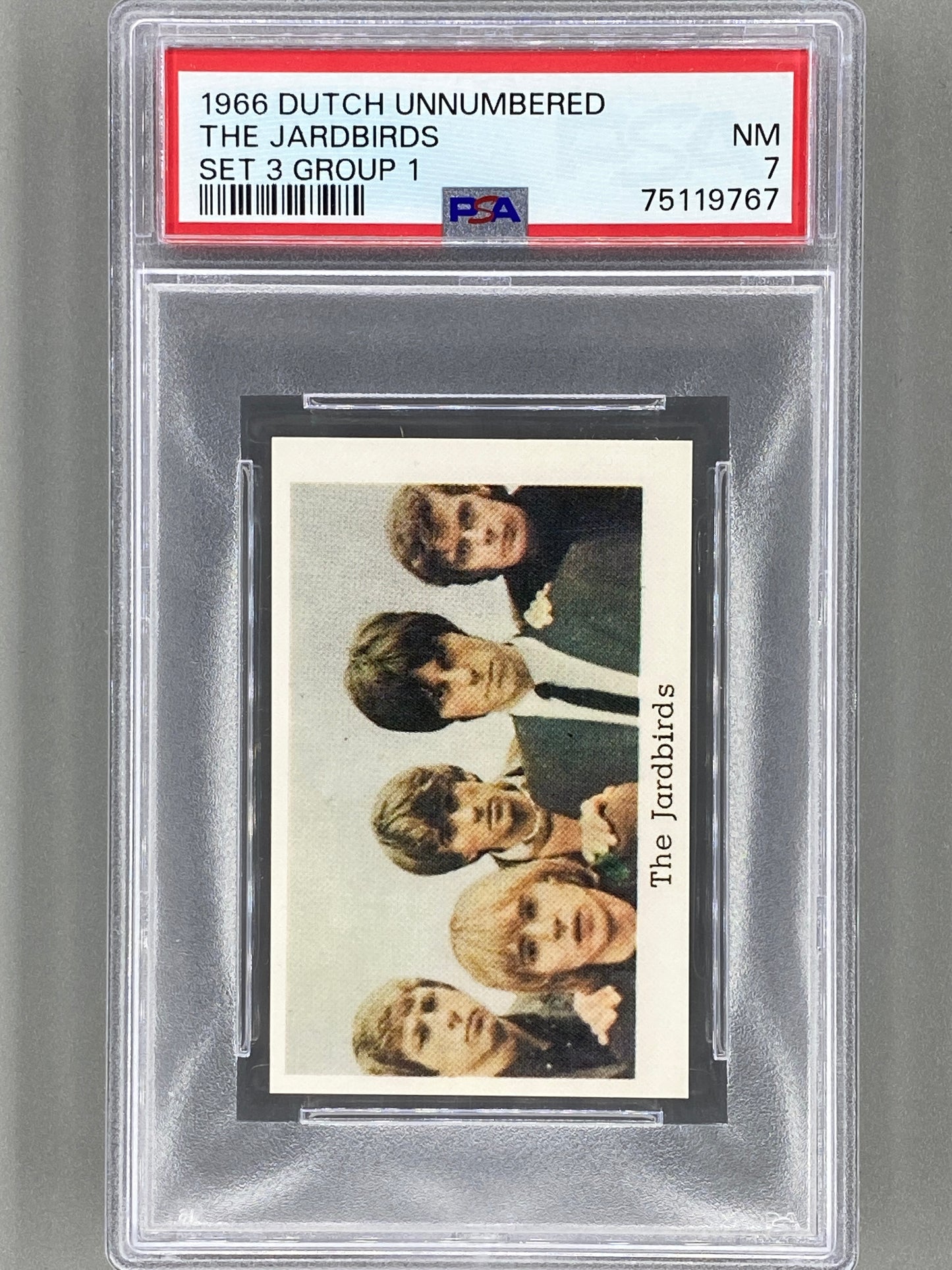 1966 Dutch Unnumbered The Jardbirds Set 3 Group 1 PSA 7 Pop 1 Yardbirds (Music)