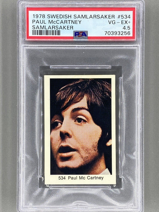 1978 Swedish #534 Paul McCartney Samlarsaker PSA 4.5 Pop 1 (Music)