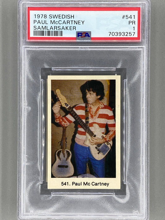 1978 Swedish #541 Paul McCartney Samlarsaker PSA 1 Pop 1 (Music)