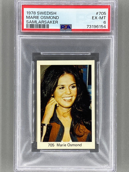 1978 Swedish #705 Marie Osmond Samlarsaker PSA 6 Pop 2 (Music)