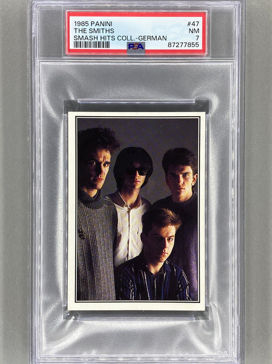 1985 Panini #47 The Smiths (German) Smash Hits Collection PSA 7 Pop 1 (Music)