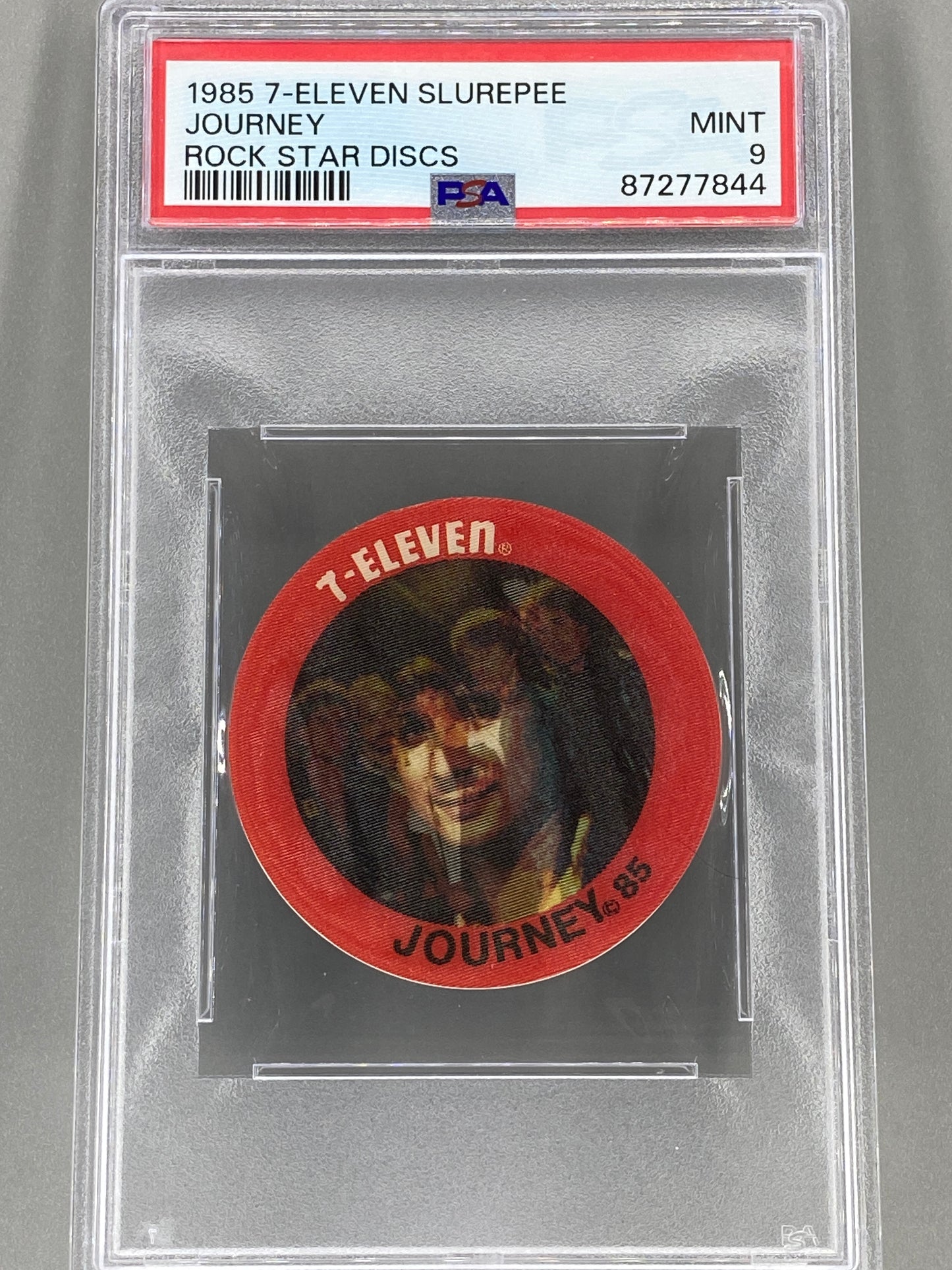 1985 7-Eleven Slurpee Journey Rock Star Discs PSA 9 - Pop 6 (Music)