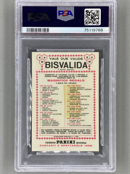 1968 Panini #213 The Yardbirds Cantanti Bisvalida PSA 2 - Pop 4 (Music)
