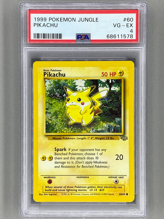 1999 Pokemon Jungle #60 Pikachu PSA 4