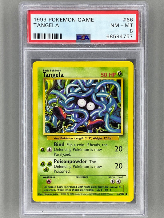 1999 Pokemon Game #66 Tangela PSA 8