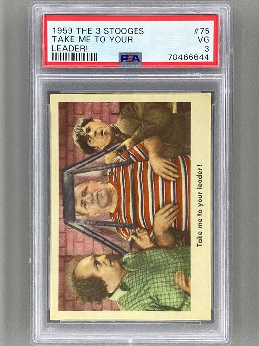 1959 Fleer The 3 Stooges #75 Take Me to Your Leader - PSA 3 (Pop Culture)