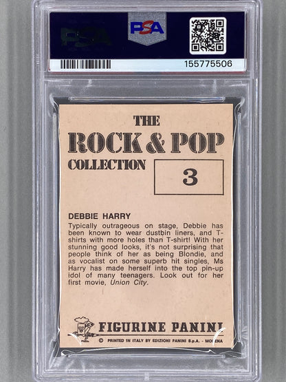 1980 Panini #3 Debbie Harry The Rock & Pop Collection PSA 7 Pop 4 (Music)