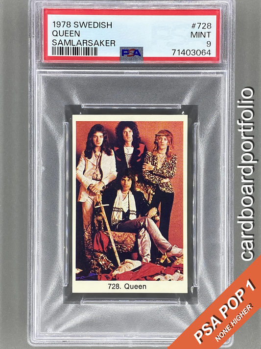 1978 Swedish #728 Queen Samlarsaker PSA 9 Pop 1 - 0 Higher (Music)