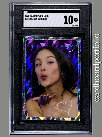 2025 Panini Pop Stars #121 Olivia Rodrigo (UK) SGC 10 Pop 1 (Music)