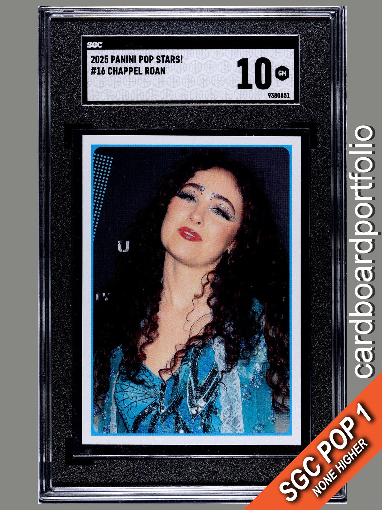 2025 Panini Pop Stars #16 Chappel Roan (UK) SGC 10 Pop 1 (Music)