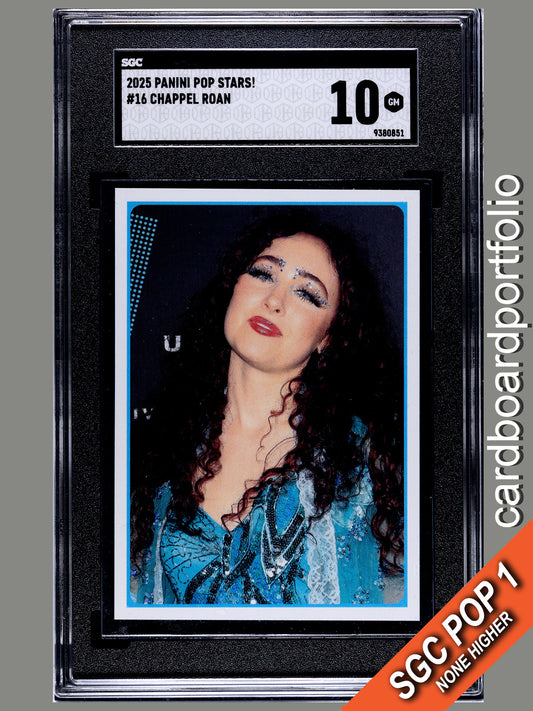 2025 Panini Pop Stars #16 Chappel Roan (UK) SGC 10 Pop 1 (Music)