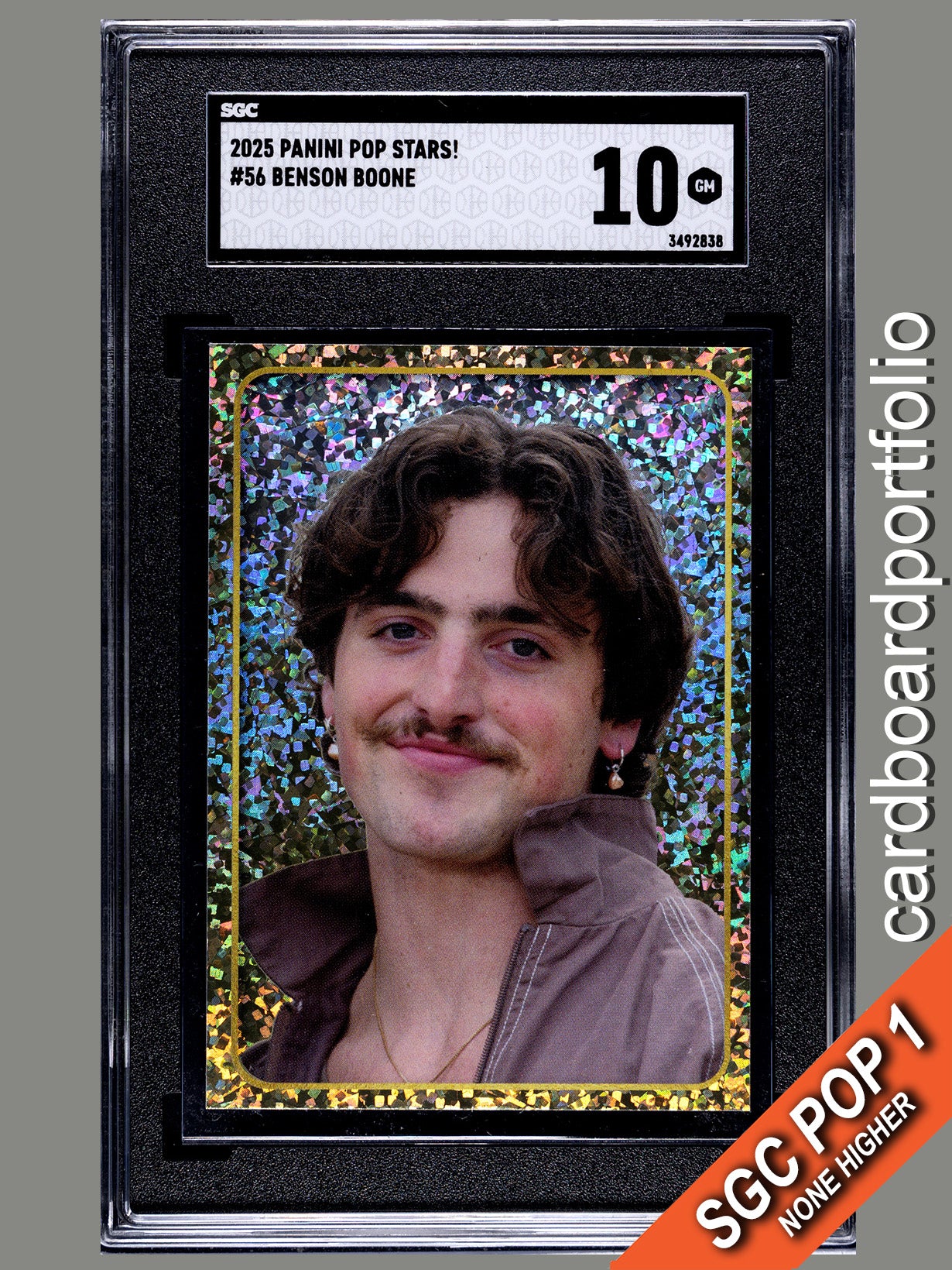 2025 Panini Pop Stars #56 Benson Boone (UK) SGC 10 Pop 1 (Music)