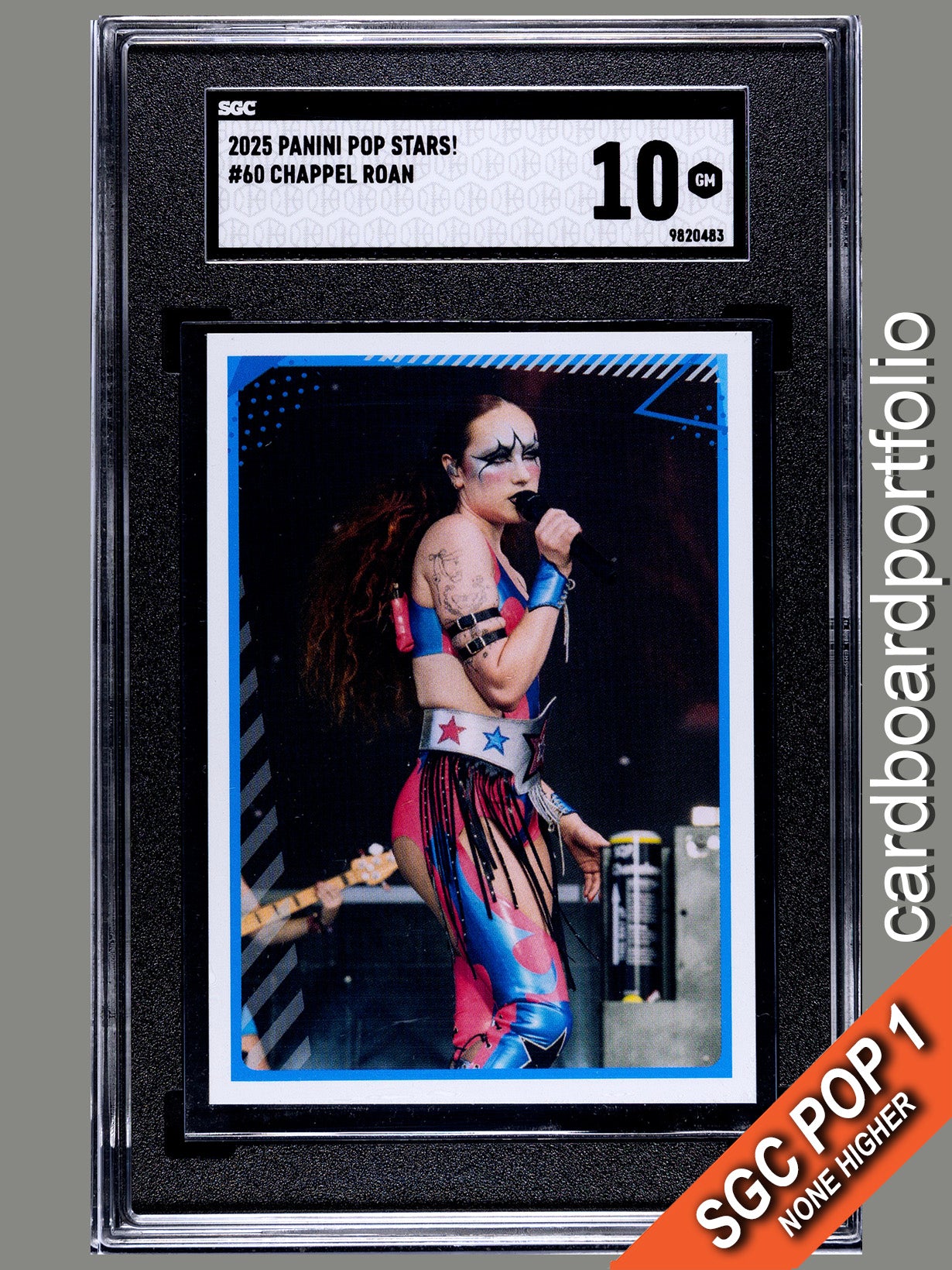 2025 Panini Pop Stars #60 Chappel Roan (UK) SGC 10 Pop 1 (Music)