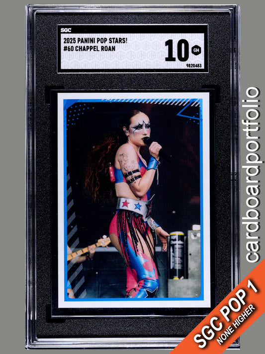 2025 Panini Pop Stars #60 Chappel Roan (UK) SGC 10 Pop 1 (Music)